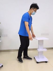 SKYLUX Hydrogen and Oxygen Small Bubble Beauty Instrument Trolley Beauty Salon Special Cart Storage Rack Multifunctional Tool Cart