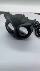 (1 Pcs) Lampu Tembak Motor Super Terang Burung Hantu Lampu OWL 2 Mata Nyala Kuning Putih