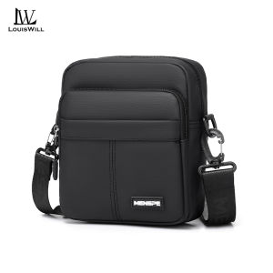 LouisWill Mens Shoulder Bag Messenger Bag Fashion Trend Phone Bag Sports Waist Bag Lightweight Casual Bag Fashion Leisure Sport Street Bag for College Student