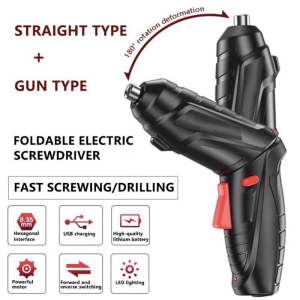 Cordless Impact Drill Mini Mesin Obeng BOR Portable Tool Box
