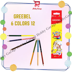 Pensil Warna Bi Colour 6 Greebel Classic Pencils Duo 12 Warna