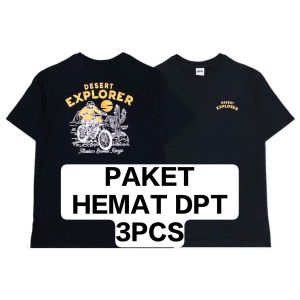 REBELS...PAKET HEMAT 3PCS ( RANDOM ) HITAM SEMUA