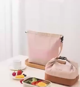 JS SHOP Portable Lunch Bag Insulated Lunch Box Tote Waterproof Office Totes Shoulder Bags Cooler Thermal Bag Bento Pouch