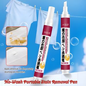 No-Wash Stain Removal Pen De-Yellowing Dry Cleaning Detergent Clothes Oil Stain Removal Pen