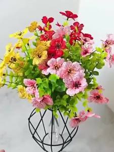 1/4Pcs Artificial Flowers 35CM Eucalyptus Fake Plant Bouquet for Home Room Decor Porch Garden Wedding Decoration Flower Basket