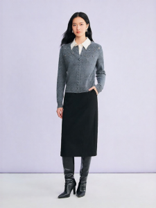 Embroidered Merino Wool Knitwear