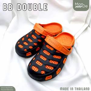 รองเท้าหัวโต ผู้ชาย BB Double ทูโทน ไซส์ 40-45 พื้นนิ่ม เบาใส่สบาย พร้อมส่ง