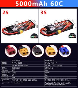 JMP | High Capacity Long Lasting Powerful RC Model Vehicle Battery