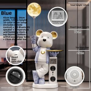 ZHISHUGE | Violent Bear Large Moon Light Decor