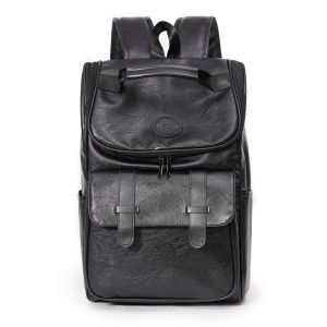 2025 New Soft Leather Mens Large Capacity Single Shoulder Slant Cross Outdoor Travel Backpack Computer Bag Commuter Style