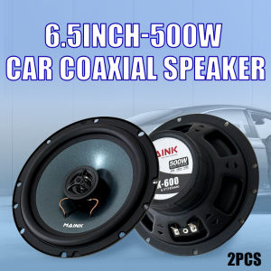 2pcs 500W 6.5 Inch Car Coaxial Subwoofer Speaker Music Stereo Full Range Hi-Fi for Car Truck Door Speakers Surround Sound System
