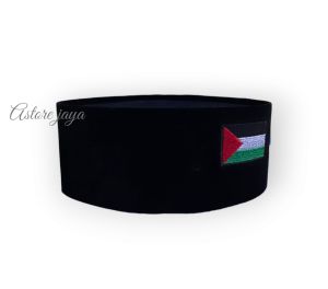 Kopiah Songkok Untuk Anak Anak Dan Dewasa Model Bendera Palestina Bisa Bordir Nama Sendiri