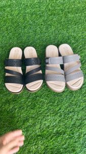 Dép nữ đế bằng 4cm Trường Hải 2 màu thời trang cao cấp DN155