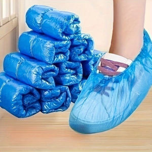 100Pcs/Pack Waterproof shoe cover Thickening outdoors rain Cleaning and Sanitation Supplies Travel and Hotel Shoe Covers