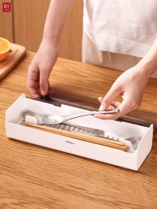 Dustproof Covered Chopstick Storage Box