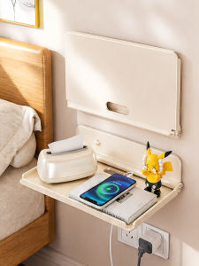 evesigar | Folding Bedside Storage Rack Bedroom
