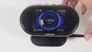 KONNWEI KW206 Car OBD2 Scanner HUD Head Up Display Car On-Board Computer Auto Digital Fuel Consumption Water Temperature Gauge