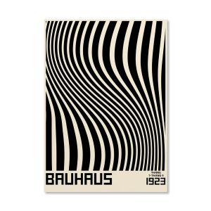 Trừu Tượng Màu Cam Bauhaus Hình Học Nghệ Thuật Pop Poster Mặt Trời Mọc & Xe Đạp Nghệ Thuật Treo Tường Phòng Khách Hiện Đại Ký Túc Xá Trang Trí Nhà In Canvas