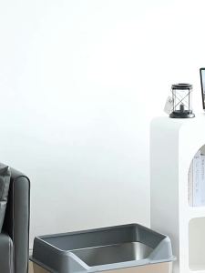 Stainless Steel Cat Litter Box with lid Bekas Najis Kucing Tadas Tahan Karat Stainless Steel Cat Box