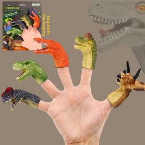 Realistic Dinosaur Hand Puppets Set