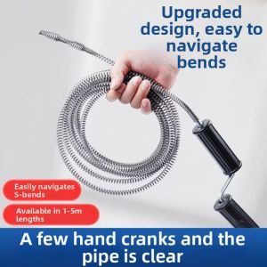 TANGJIXIONG | Long Reinforced Drain Cleaning Tool Steel Wire