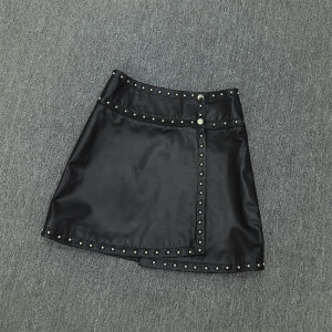 2025 New High Waist Short Leather Skirt Womens Autumn Winter Slimming Sheepskin Pencil Skirt Zipper Style Bodycon Skirt