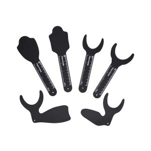 Bộ Tấm Nền Chụp Ảnh Chỉnh Nha GULPOOE Màu Đen Có Thể Hấp Tiệt Trùng Tấm Tạo Độ Tương Phản Cho Má Miệng Dành Cho Dụng Cụ Nha Sĩ