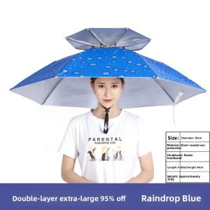 Sun Protection Rain Hat Foldable Large Size