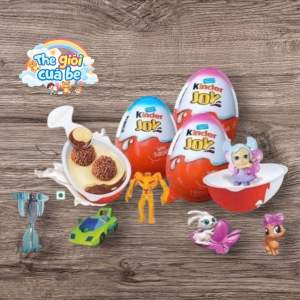 [Date Mới : 5/2027] Combo 3 quả socola đồ chơi trứng bất ngờ Kinder Joy .Made in India