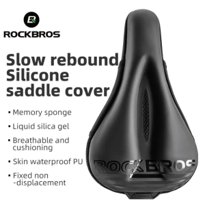 【Giao hàng địa phương】ROCKBROS Xe Đạp Dày bọc yên xe Silicone lỏng độ co giãn cao Đệm bọc ghế chống nước bằng PU Chống Bụi Bẩn Ergonomic bọc gối Cho Xe Đạp