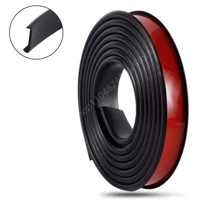 5M U-Shape Edge Banding Strip Self-Adhesive Flexible TPE Rubber Furniture Corner Guards Wood Cabinet Edging Repair Protector