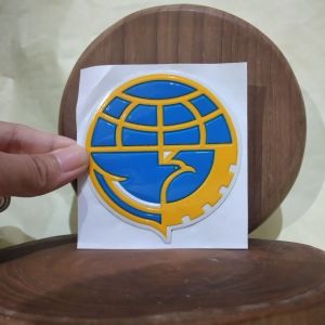 Stiker Dishub Kementrian Perhubungan Kemenhub 6x7 cm Timbul Bagus Motor Mobil
