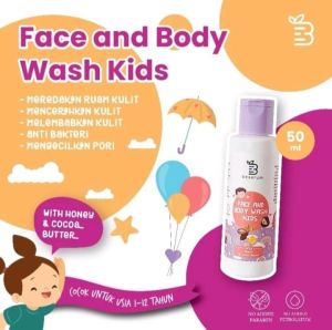 BESERUM Face And Body Wash Kids Usia 1+ | Beserum Sabun Wajah dan Badan Anak