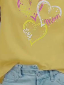 Kaos Atasan Love Premium Wanita