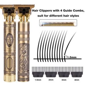 Alat Mesin Cukur Vintage T9 Naga: Potong Rambut, Bulu Kumis & Jenggot Listrik