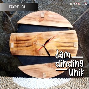 Jam Dinding Kayu Jati Belanda Solid Unik Mewah 2023