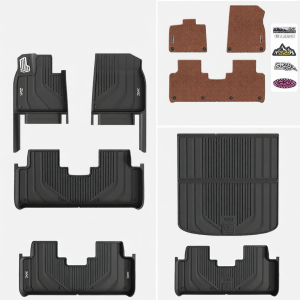 3W | TPE Full Car Foot Pads & Trunk Mat