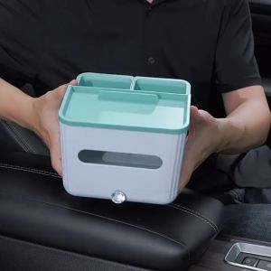 Chrrry.Shop กล่องวางแก้วน้ำ กล่องใส่ของอเนกประสงค์ อุปกรณภายในรถยนต์