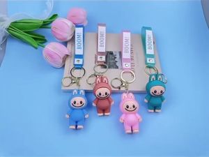 ส่งด่วนจากไทย พวงกุญแจ ลาบูบู้ ฟันแหลม มี 4 สี และ พวงกุญแจ Cry Baby น้องร้องไห้ น่ารัก ราคาถูก ของขวัญ