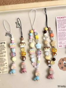 สร้อยคอโทรศัพท์มือถือสุนัขขนนุ่ม โซ่รูปกล้องสั้น โซ่ข้อมือ เครื่องประดับ เครื่องประดับโทรศัพท์มือถือ สัมผัสระดับไฮเอนด์