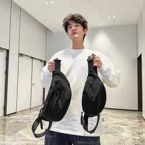 Summer Nylon Small Crossbody Bag Womens 2025 New Style Casual Dumpling Shape Leisure Sport Waist Chest Bag Versatile