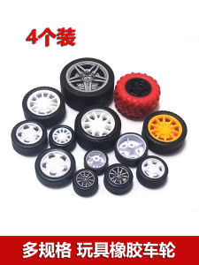 Đồ Chơi Linh Kiện DIY Bánh Xe Cao Su Bánh Xe Màu Đen Trắng 16/18/20/22/26/30/32*2Mm Lỗ Lốp Xe