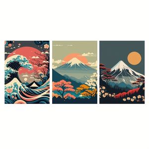 Perfect Japanese Nature Landscape Wall Art Canvas Painting Modern Wall Art Prints And Posters For Living Room Cuadros Decor