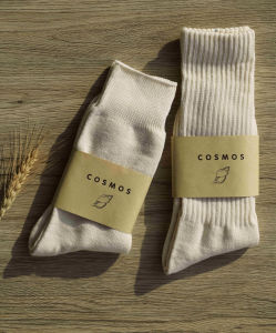 Cosmos Spring/Summer Thin Breathable Retro Japanese Style Accumulation Knee High Men and Women Couple Organic Cotton Long Socks Rototo