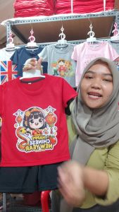 Code8.id DTF2 Baju Setelan Anak Anak Imlek CNY Sincia Karakter Cewe Bando Ular 1 - 10 Tahun