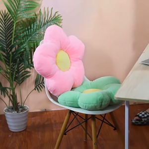Flower Throw Pillow Small Daisy Flower Plush Cushion Sofa Bed Living Room soft Seat Chair Home Decor