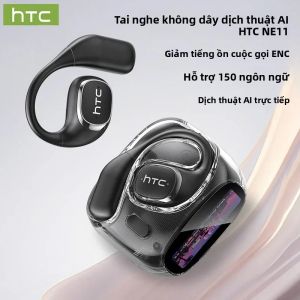 Tai Nghe HTC NE11 Bluetooth V6.0 Tai Nghe Không Dây Mở Tai AI Dịch Thuật Có Màn Hình LCD Âm Thanh Nổi BASS Tuổi Thọ Cao 8 Giờ