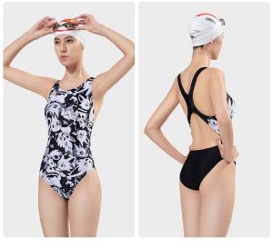 Yingfa Racing Swimsuit Digital Printing Cartoon Training Competition Swimwear Chlorine Resistant Women Girls Triangle Jumpsuit Bathing Suit