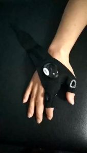 RK Sarung Tangan Glove Right Left Hand Flashlight LED TERLARIS DILAZADA
