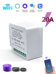 20A 16A Cozylife Smart WiFi Light Switch Intelligent Module App Remote Control Supports 2-Way Control Alexa Google Assistant